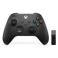 Microsoft wireless controller + wireless adapter for windows 10 gamepad microsoft 1va-0000 Console/joystick Console,  giochi & giocattoli