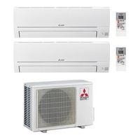 Mitsubishi clima condizionatore fisso dual mitsubishi msz hr 35+35 white white Condizionatori fissi Climatizzazione