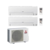 Mitsubishi clima condizionatore fisso dual mitsubishi smart msz hr 25+25 white white Condizionatori fissi Climatizzazione
