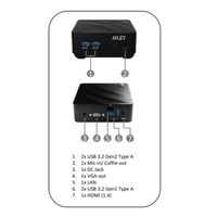 Msi pc msi cubi cel 4gb 128gb w11pro n4500 h/vga 4k gblan 2u3.2 m2 nvme Computers - server - workstation Informatica