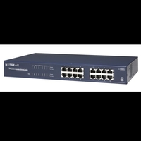 Netgear jgs516 switch 16 porte 1000base-t rackmountable con staffe e viti JGS516 Networking Informatica