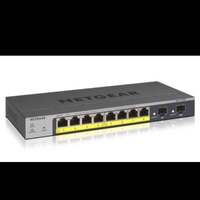 Netgear NETGEAR GS110TP Switch Smart Managed Pro 8 porte Gigabit PoE (budget 46W), Garanzia a vita Networking Informatica