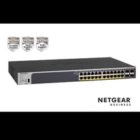 Netgear netgear switch prosafe 24 porte poe+ (190w) + gigabit + 4 sfp Networking Informatica
