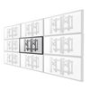 Newstar neomounts by flat screen wall mount Supporto Videowall LED-VW2500BLACK1 Tv - accessori Tv - video - fotografia