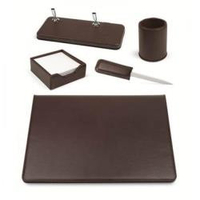Niji 60269 set scrivania 5 pezzi marrone 60269 Accessori scrivania e ambiente Ufficio cancelleria