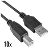 Nilox cavo usb 2.0 a-b m/m 1.8mt 10 pezzi CAVO USB 2.0 A-B M/M 1.8MT 10 PEZZI Cavi - accessori vari Informatica