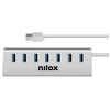 Nilox hub usb 7 porte 3.0 2.0 Networking Informatica