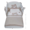 Pali completo lettino pali 0687253t0 teo set 3 pezzi tortora Biancheria camera da letto Casa & cucina