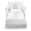 Pali completo lettino pali 0687birba01 smart birba set 3 pezzi grigio Biancheria camera da letto Casa & cucina