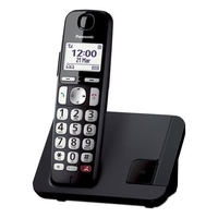 Panasonic cordless panasonic kx tge250jtb kx tge250 dect black Fissi/cordless Telefonia