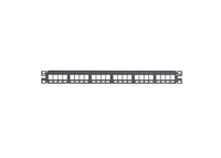Panduit pannello 1u per 24 rj45u netkey nero PANNELLO 1U PER 24 RJ45U NETKEY NERO Materiale elettrico Brico giardino animali