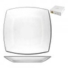 Pasabahce piatto vetro 26, 5x26, 5 quadro (conf. da 3 pz.) piatto piano pasabahce quadro pia Casalinghi cucina Casa & cucina