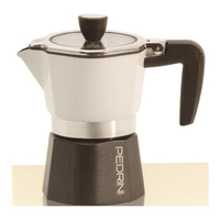 Pedrini caffettiera pedrini 02cf056 sei moka plus cromo lucido e antracite Casalinghi cucina Casa & cucina
