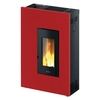 Pegaso stufa pellet pegaso 7020034 madison 5 slim rosso Stufe Climatizzazione
