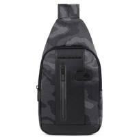 Piquadro monospalla piquadro - brief 2 camo nero catarifrangente Monospalla - Brief 2 Camo Nero Catarifrangente Notebook Informatica