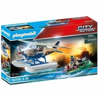 Playmobil idrovolante della polizia e contrabbandiere Bambini & famiglia Console,  giochi & giocattoli