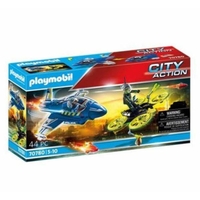 Playmobil jet della polizia e drone Jet della Polizia e drone Bambini & famiglia Console,  giochi & giocattoli