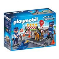Playmobil posto di blocco della polizia costruzioni 6924 polizia posto di blocco Posto di blocco della Polizia Bambini & famiglia Console,  giochi & giocattoli