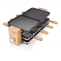 Princess 01.162910.01.001 bistecchiera raclette pure 8 2griglie 21x23cm +8piccole 1200w Cottura Elettrodomestici
