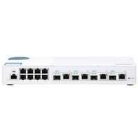 Qnap 12 ports switch 8x1gb,  4x10gb sfp+/rj45 QSW-M408-4C Networking Informatica
