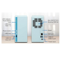 Qnap 2 bay realtek rtd1296 2 x nas 2bay 3, 5/2, 5 sata quad core1, 4ghz ddr4 2gb 1p g 2 BAY REALTEK RTD1296 2 X Network storage Informatica