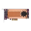 Qnap dual m.2 2280/22110 pcie ssd (pcie gen3 x8) QM2-2P-384E Networking Informatica