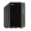 Qnap nas tower ts-253d-4g 2hd 3, 5/2, 5 nohdd 2px2.5gbe ram 4gb ddr4 5p usb quadcore TS-253D-4G Network storage Informatica