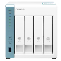 Qnap nas tower ts-431k x 4hd 3, 5/2, 5sata nohd ram 1gb dd3l 2p gbe 2p usb3.2 quadco TS-431K Network storage Informatica