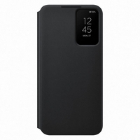 Samsung ef-zs906cbegew smart clear cover black s22+ Apparati telecomunicazione Telefonia