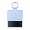 Samsung silicone cover ring blue flip4 Apparati telecomunicazione Telefonia