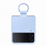 Samsung silicone cover ring blue flip4 Apparati telecomunicazione Telefonia