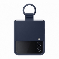 Samsung silicone cover ring navy flip4 Apparati telecomunicazione Telefonia