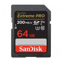 Sandisk extreme pro 64gb sdxc memory card 200mb/s 90mb/s uhs-i cl. 10 Memory card Informatica