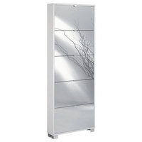 Sarmog scarpiera sarmog a755bfsp quadrante 15 paia bianco fiammato e specchio Casalinghi casa Casa & cucina