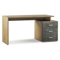 Sarmog scrivania sarmog adb625nsondk double db625k noce stelvio e ossido nero Arredo e complementi Ufficio cancelleria