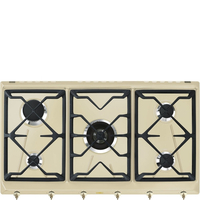 Smeg piano cottura gas smeg srv896pogh coloniale panna Incasso Elettrodomestici