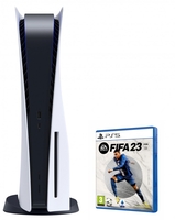Sony 9438298 ps5 console 825gb bianca con lettore + fifa 23 Consoles games Console,  giochi & giocattoli