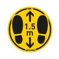 Tarifold adesivo per pavimenti - mantenere la distanza ADESIVO PER PAVIMENTI - MANTENERE LA DISTANZA Segnaletica e targhe ufficio Ufficio cancelleria