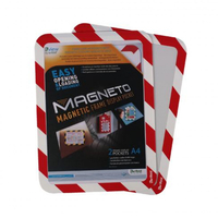 Tarifold b194973 cf2magneto c/retro ades a4 ross/bia B194973 Segnaletica e targhe ufficio Ufficio cancelleria
