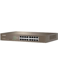 Tenda switch teg1016d 16p lan gigabit desktop 10/100/1000mbps rj45 13inch case metall TEG1016D Networking Informatica