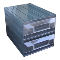 Terry porta minuteria terry 1000024 vision blok n19 nero e trasparente Utensili Brico giardino animali