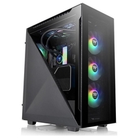 Thermaltake case mid.t divider 500 tg argb black 4*tg 3argb+1fan 120mm Componenti Informatica