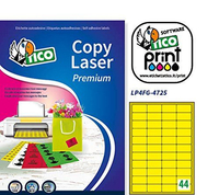 Tico copy laser premium etich.fluo gialle diam.47 5x25 5 s. etichette copy/laser/inkj COPY LASER PREMIUM Materiale di consumo Informatica