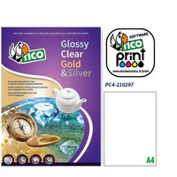 Tico press clear cf100etichette trasparenti 210x297 PRESS CLEAR Materiale di consumo Informatica