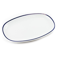 Tognana piatto portata tognana az020297420 azeta ovale fascia blu Casalinghi cucina Casa & cucina