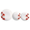 Tognana set piatti tavola tognana mc070185766 madison pop visby bianco e rosso Casalinghi cucina Casa & cucina