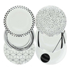 Tognana set piatti tavola tognana me070185529 metropolis graphic nero e bianco Casalinghi cucina Casa & cucina