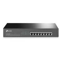 Tp-link 8-port gigabit poe+,  126w power,  1u rack Networking Informatica