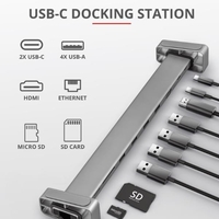Trust Dalyx Aluminium 10-in-1 USB-C Multi-port Dock Networking Informatica