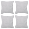 Vidaxl 130901 4 white cushion covers cotton 40 x 40 cm
